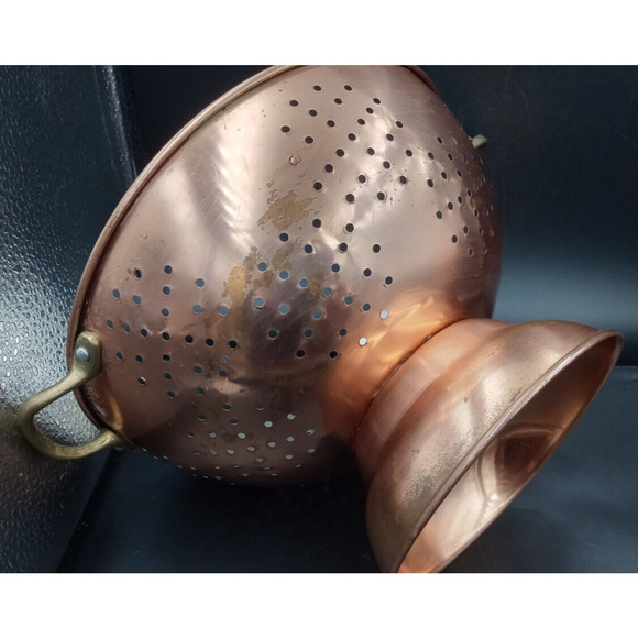 Copper colander strainer - Picture 3 of 8